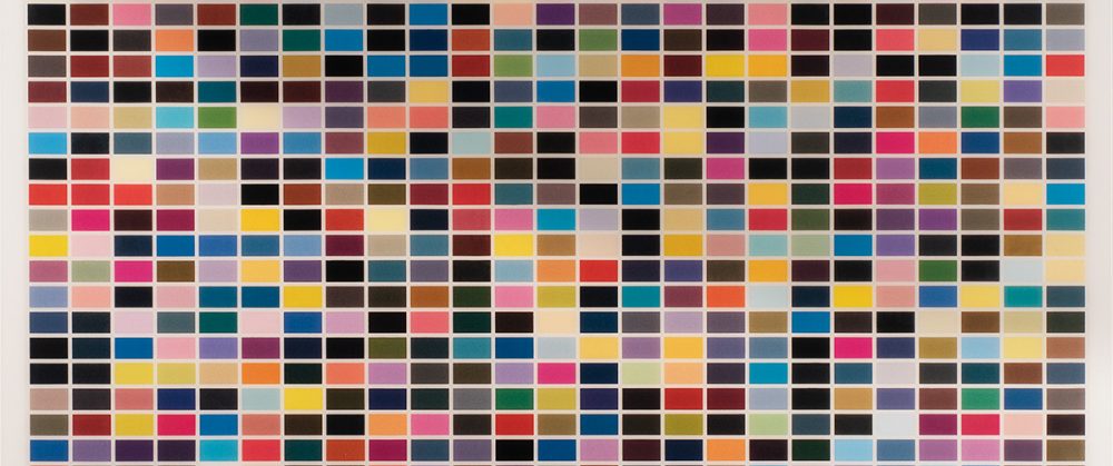 Bildausschnitt aus einer Edition von Gerhard Richter: 1024 Farben, Foto: Bernd Zöllner