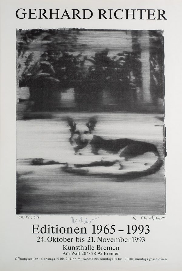 Gerhard Richter, Hund, Edition, Farboffsetdruck