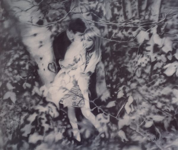 Gerhard Richter, Lovers in the Forrest, Edition, Schwarz-Weiß-Offsetdruck, 1995