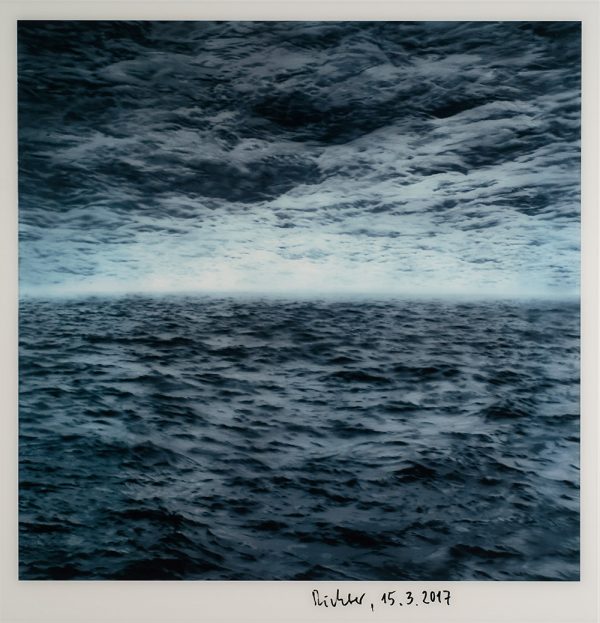 Gerhard Richter, Seestück, Edition, Farboffsetdruck, signiert 15.3.2017